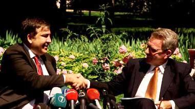 Михил Саакашвили и посол США в Украине Джеффри Р. Пайетт - Одесский Политикум